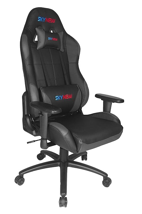 Skynew GTX Serie Schreibtischstuhl/Gaming Stuhl/Bürostuhl/Chefsessel mit Armlehnen, hochwertig Kunstleder, Sportsitz inklusiv