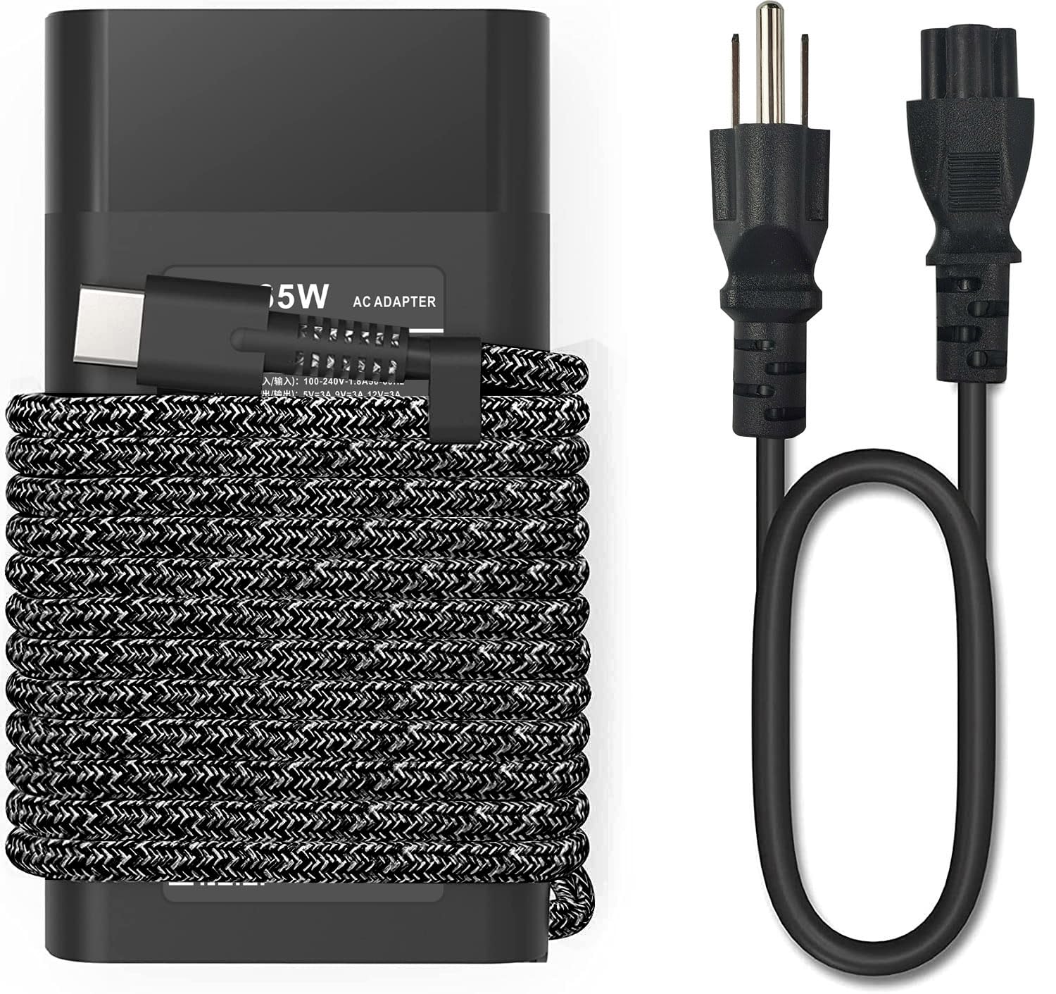 Photo 1 of New Slim 65W USB C Laptop Charger for HP Envy X360 Charger, Chromebook X360, Spectre X360, EliteBook X360,Elite X2, Zbook, ProBook,Elite X2, Zbook, ProBook,Travel Type C Power Cord Supply