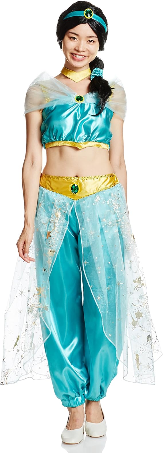 Amazon ディズニー アラジン ジャスミン コスチューム レディース 155cm 165cm コスプレ 仮装 通販