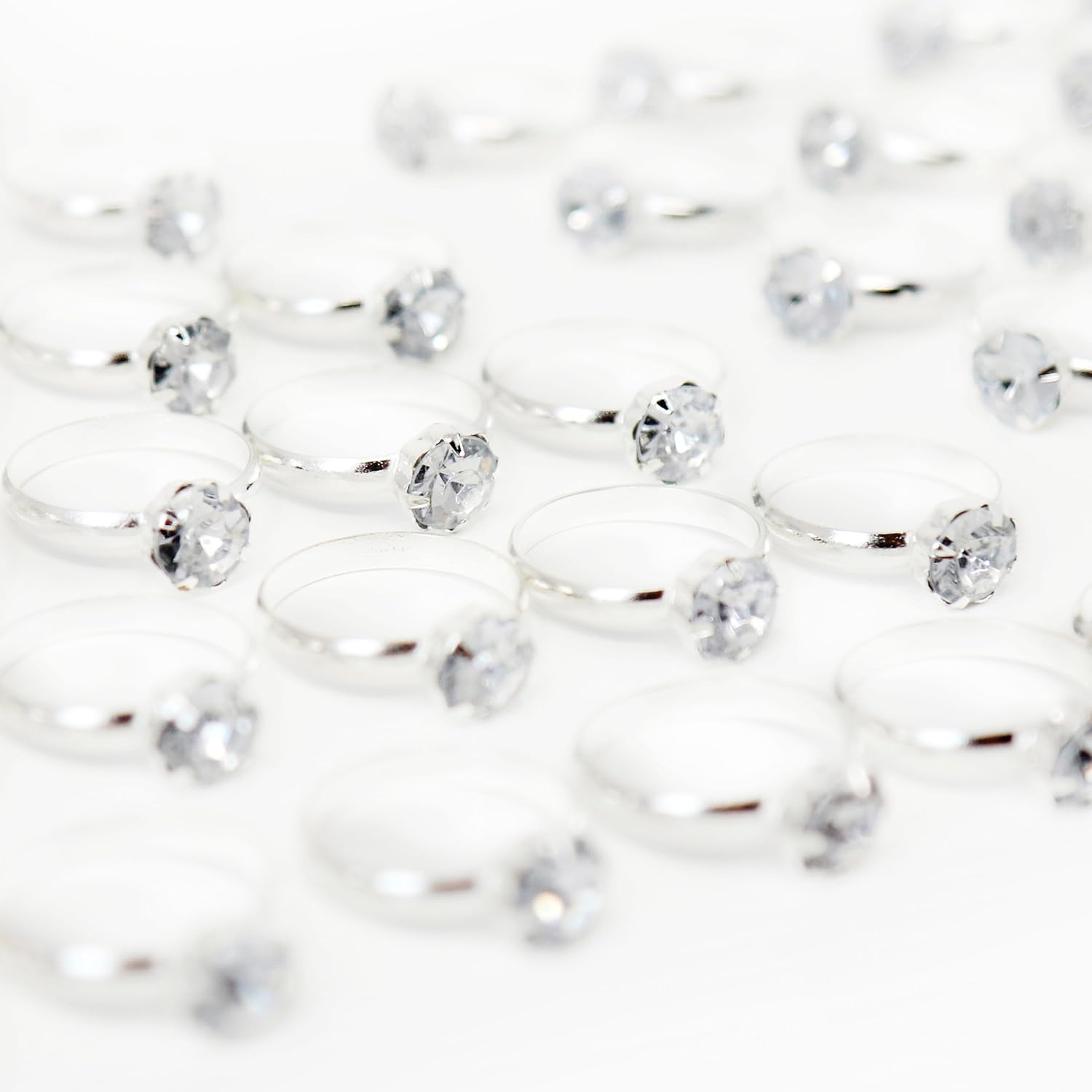 Amazoncom Pixiss Silver Engagement Diamond Rings For Party Supply