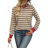 Womens Long Sleeve Shirts Fall 2024 Casual Tops Fashion Fall Outfits Blouses Clothes