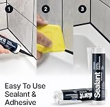 Hemway Jet Black Hybrid Polymer Sealant & Adhesive 300 ml All-in-One view 2