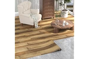 Oxdigi Vinyl Flooring Roll 24"x 118"/19 Sq.Ft, Peel and Stick Barnwood Shiplap Reclaimed Planks Self Adhesive Floor Tiles Waterproof Floor Covering for Kitchen, Bathroom, Light Wood Contact Ppaer