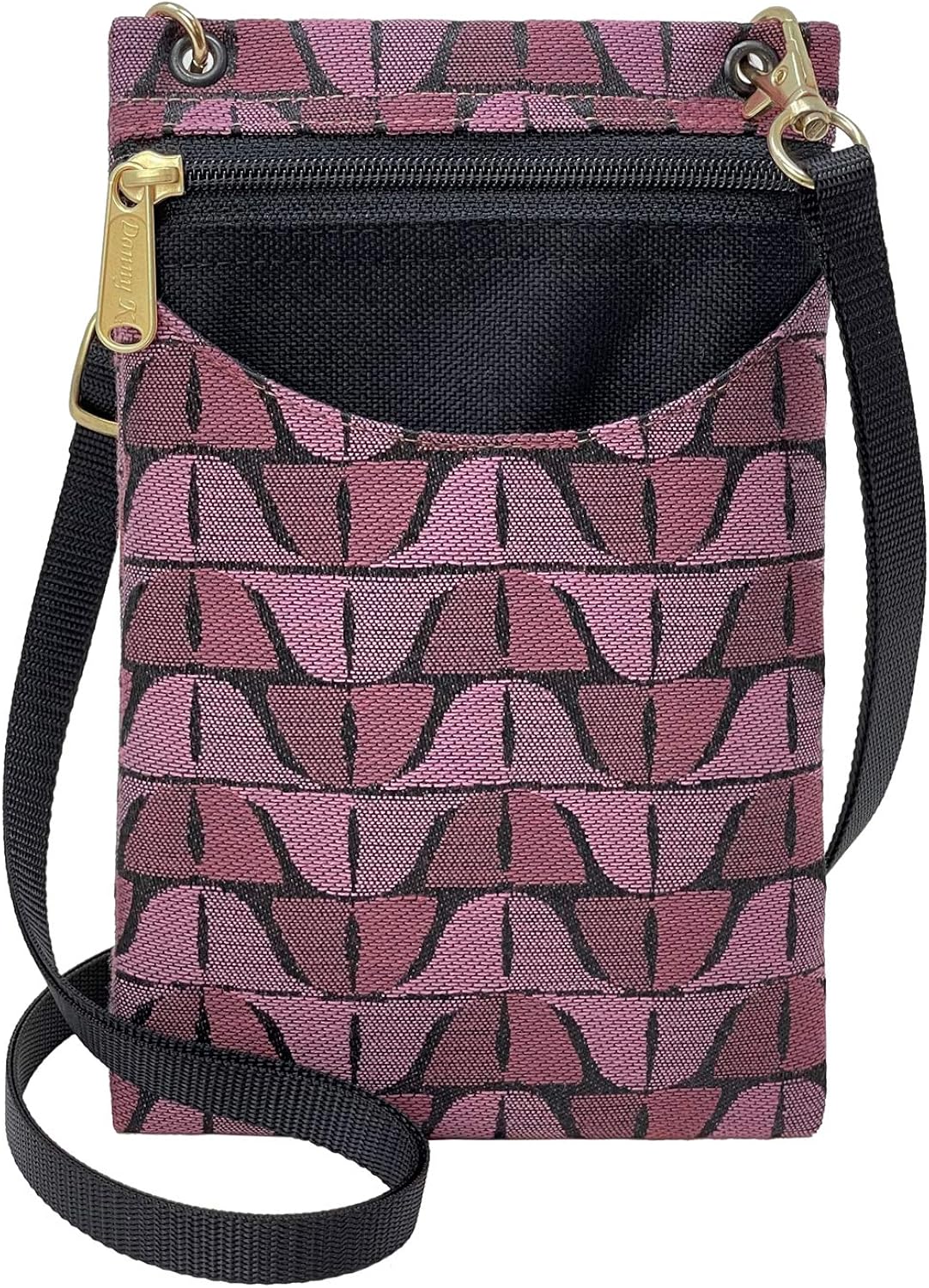 Danny K Women's Tapestry Crossbody Cell Phone or Passport Purse