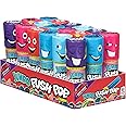 Push Pop Giant Candy Lollipop Container, 10 Ct Candy Individually Wrapped in Assorted Fruity Flavors, Full Size, Fun Hard Candy For Party Favors, Birthday Parties, Goodie Bags, Fun Gifts for Kids