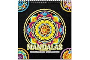 FUN LAVIE Adult Coloring Book - Mandala Coloring Books for Adults Relaxation and Teens Stress Relief, Large Print Spiral Bound Coloring Book for Women,Mandalas Style Mindfulness Stress-Free Patterns