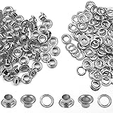 Litoexpe 4.5MM Grommets Eyelets 200 Pcs, Self