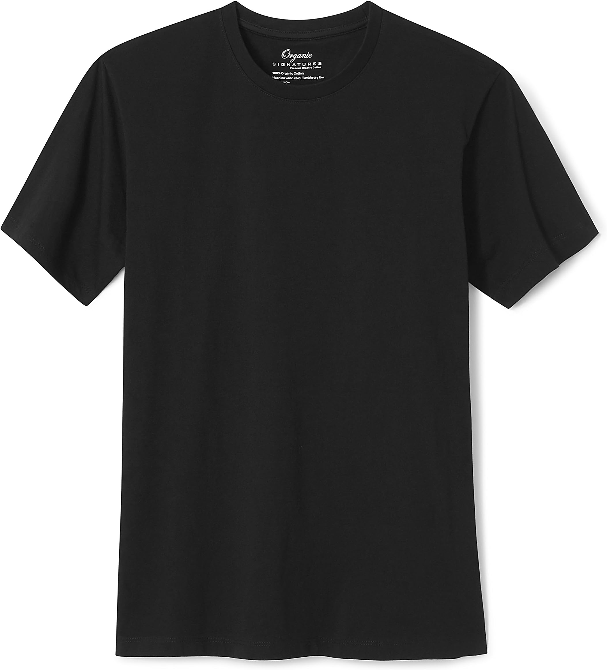 Organic Signatures Men's Short-Sleeve Crewneck 100% Organic Cotton T-Shirt