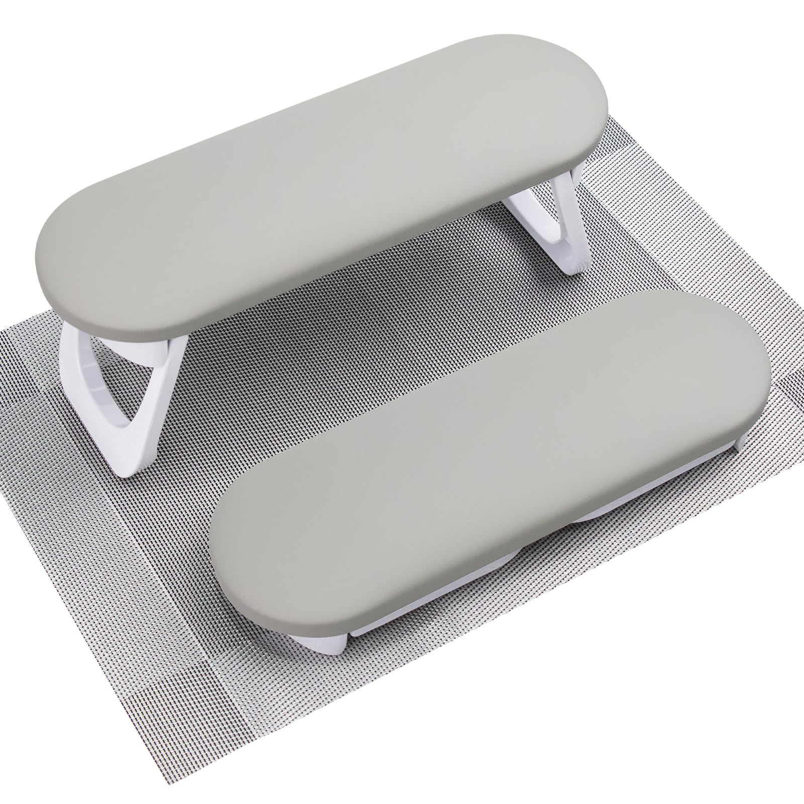 Photo 1 of Subay Nail Arm Rest Cushion, Professional Adjustable Nail Hand Rest for Acrylic Nails Cushion Hand Holder, Hand Pillow Stand with PU Leather Manicure Nail Tool - Dark Gray