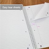 Oxford Campus Pastel A4 Notebooks 140 Pages Wirebound Pack of 3 view 5