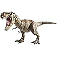 Jurassic World Bite 'n Fight Tyrannosaurus Rex in Larger Size with Realistic Sculpting, Articulation and Dual-Button Activation for Tail Strike and Head Strikes, Ages 4 and Older
