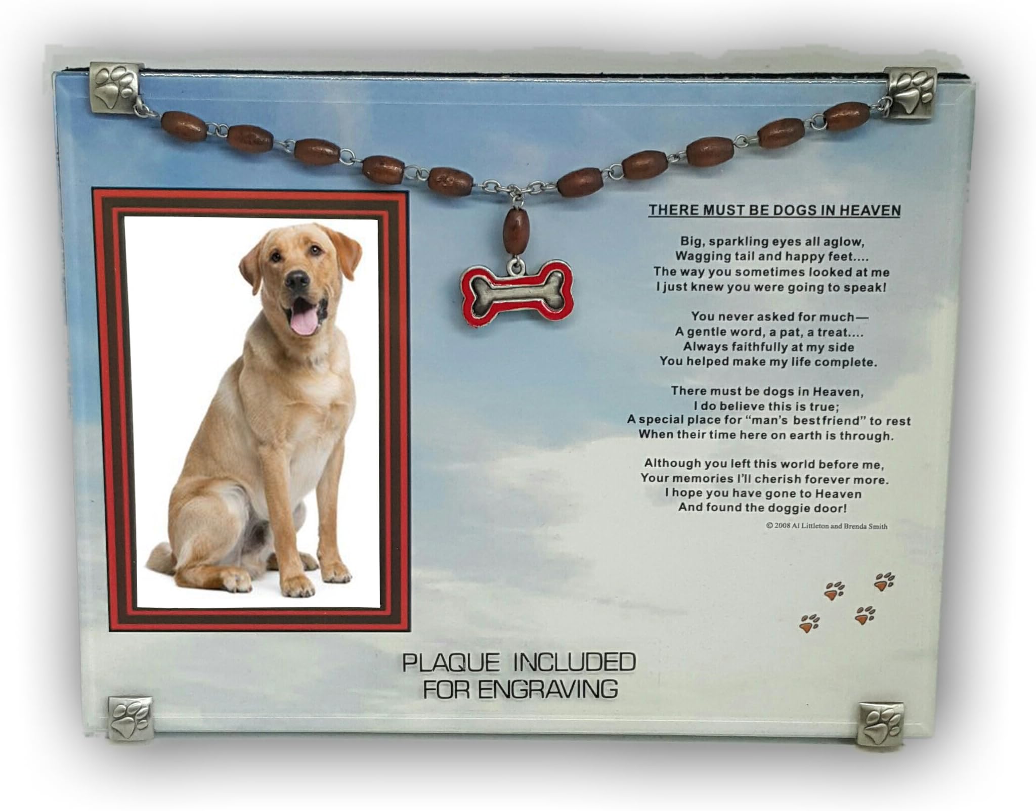 Card It Dog Picture Frame Plaque Memorial Keepsake