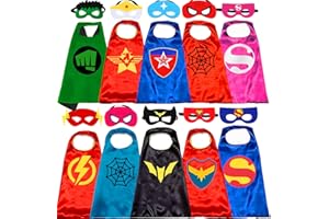 NuGeriAZ Superhero Capes and Mask for Kids Superhero Costumes for Boys Superhero Toys for Kids Dress up 4-10 Year Old Boy Gifts (Purple), 6 x 5.1 x 0.45 in