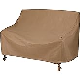 DUCKCOVERS Essential Water-Resistant 54 Inch Patio Loveseat Cover, Patio Furniture Covers