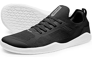 AIRHAS Men's Barefoot Shoes Zero Drop Running Shoes Minimalist Gym Shoes for Men Wide Toe Box Deadlift Cross Training Sneaker