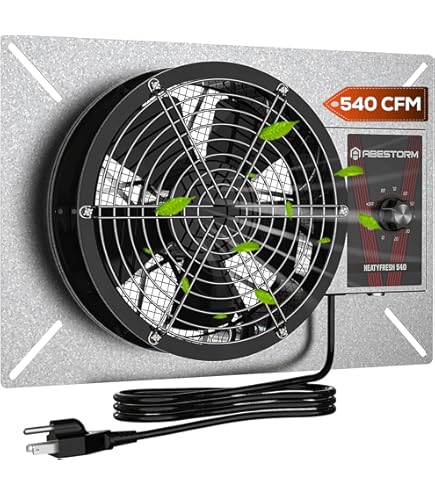 Aazon.co: Abestor 720CF High Air Flow Crawlspace Ventilation Fan - View #3