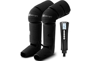 Bestgift Christmas Gifts for Men, Women, Mom, Dad, Mother's Day, Father's Day, Air Compression Massager with Heat for Foot, Leg, Calf, Thigh, Knee, Helpful for Muscle Fatigue, Cramps, Swelling, Edema