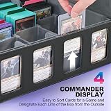 UAONO Trading Card Storage Box Commander Display 2400+ Deck Box PU Leather view 5