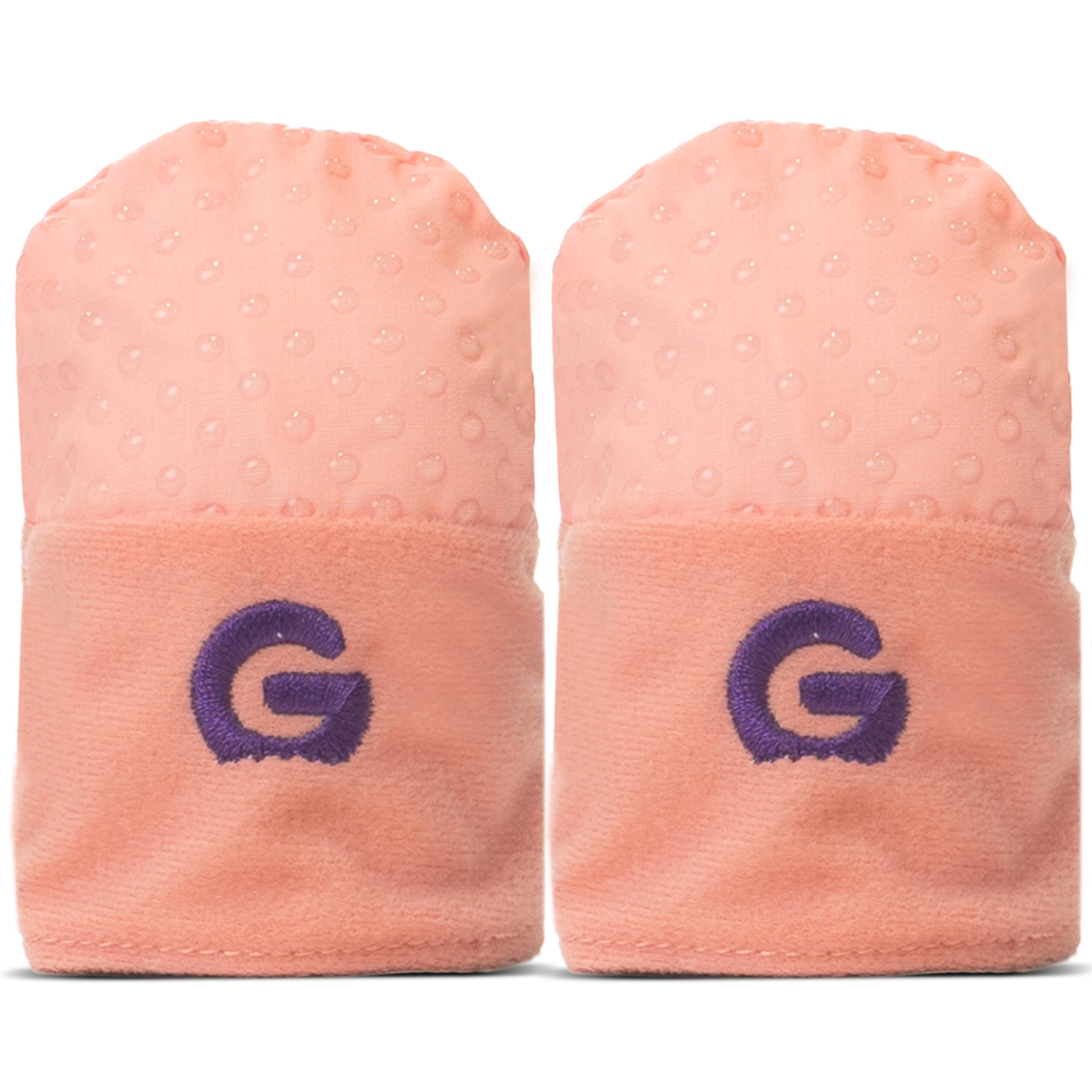 Gummee Anti Scratch Baby Teething Mittens Stay-on Mitts 0 - 3 Months Pink