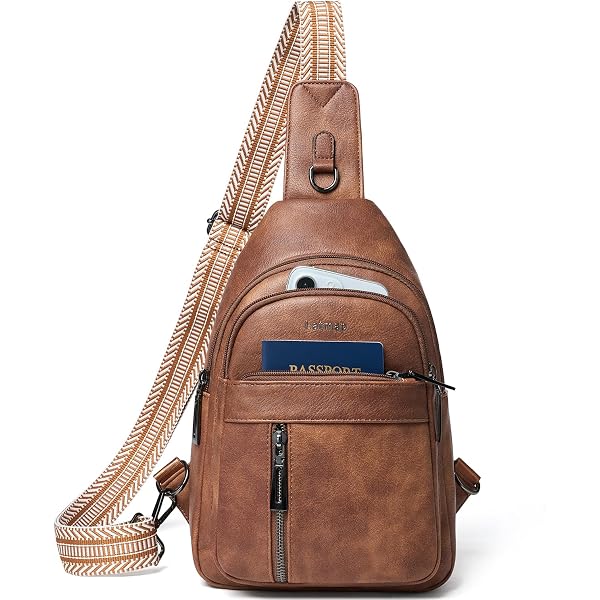 Women Leather Water Resistant Crossbody Fanny Pack Shoulder Bag Casual Sling Bag for Women Men Waterproof Crossbody Bags for Women  main image 2