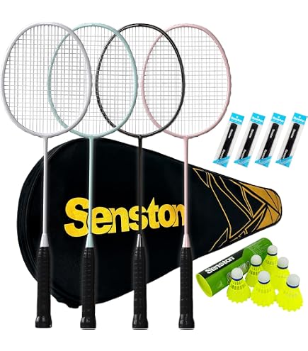Amazon.com : YONEX 4 Player Badminton Set, Black/ali, one Size, K