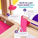 Blue Squid 3-in-1 Art Easel with Paper Rolls Magnetic Boards view 6