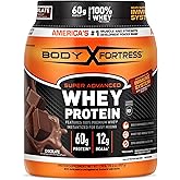 Body Fortress 100% Whey, Premium Protein Powder, Chocolate, 1.78lbs