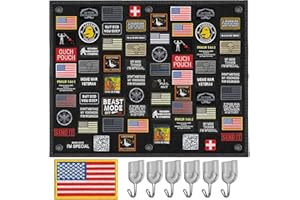 Laughing Lizards Tactical Patch Board (30" x 24") | Morale Patch Hanging Wall Panel Display Holder for Military, Army, Combat, Uniform, Morale Emblem Hook & Loop Collection, Instead of Patch Book