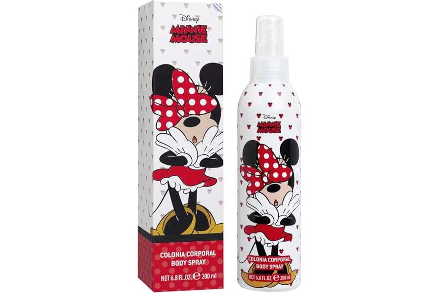 Disney Minnie Mouse Body Spray for Girls by Air Val International, Multi, 6.8 Ounce