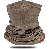 Winter Neck Warmer Gaiter Fleece Neck Cover Cotton Balaclava Windproof Face Cover Mask for Women Men