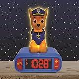Lexibook Paw Patrol Chase Nightlight Alarm Clock LCD Backlit Blue view 4