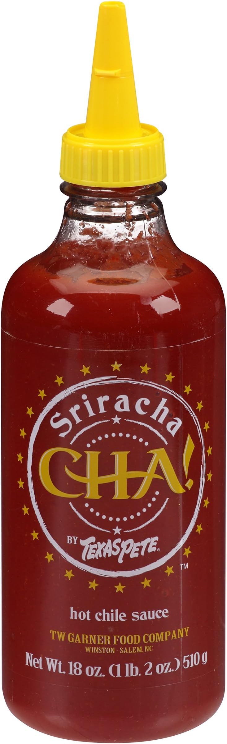 Texas PeteCha Sriracha Sauce, 18 Ounce - 12 per case.