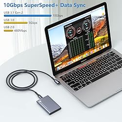 Besgoods USB C to USB C Cable 100W, 3ft 90 Degrees