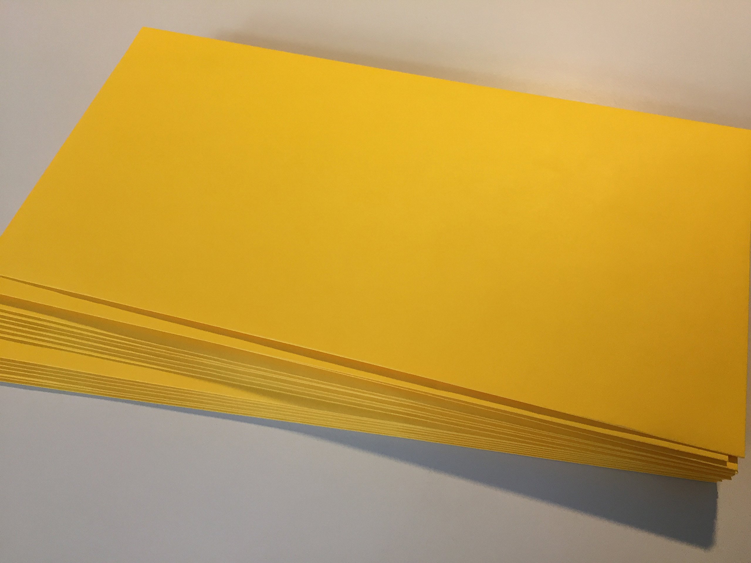 100 Yellow Envelopes, Golden Yellow, Warm Yellow, Elco, 229 x 114 mm, Peel and Seal, 100 g/m²