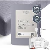 Luxury Fitted Grounding Sheet in Gray for King Size Bed (Organic) Conductive Earthing Sheet