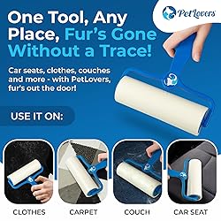 PetLovers 6.3" Extra Sticky Lint Roller 4 Pack of