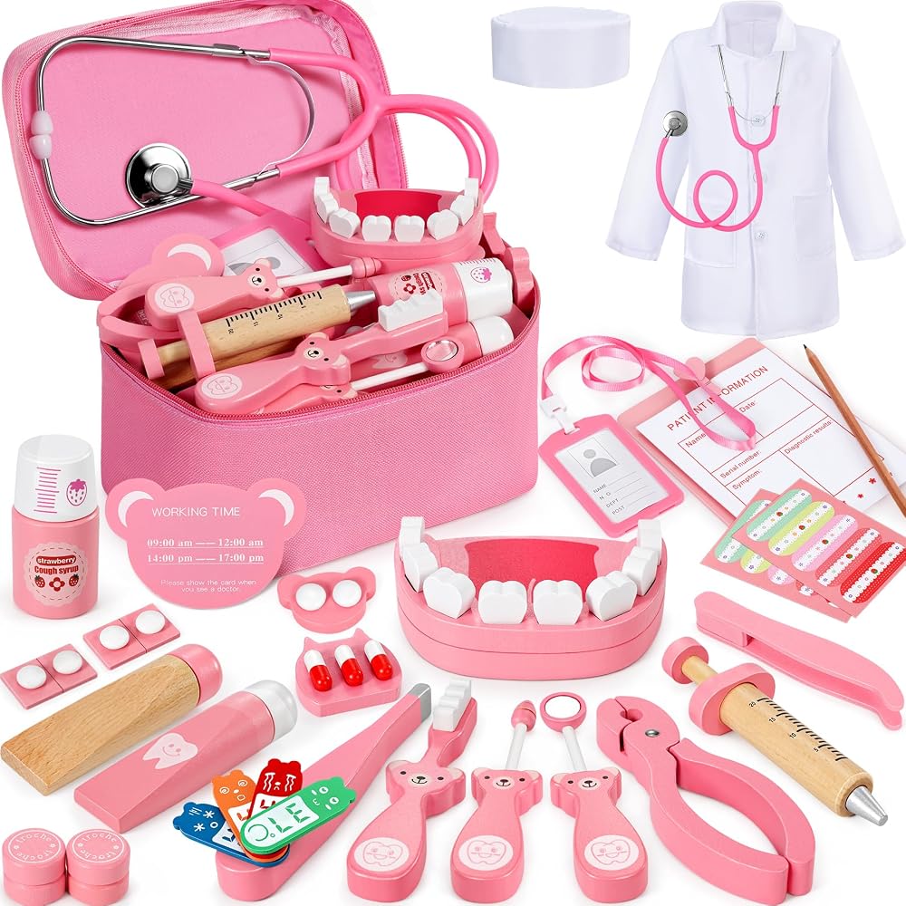 Ophy Doctors Set for Kids 40-Piece Pretend Medical Playset STEM Stethoscope