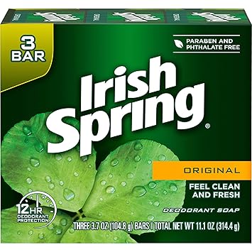 Amazon Com Irish Spring Deodorant Bar Soap Original Green Irish Spring 11 1 Ounce Beauty