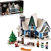 LEGO Icons Santa’s Visit 10293 Christmas House Model Building Set for Adults and Families, Festive Home Décor with Xmas Tree, Gift Idea
