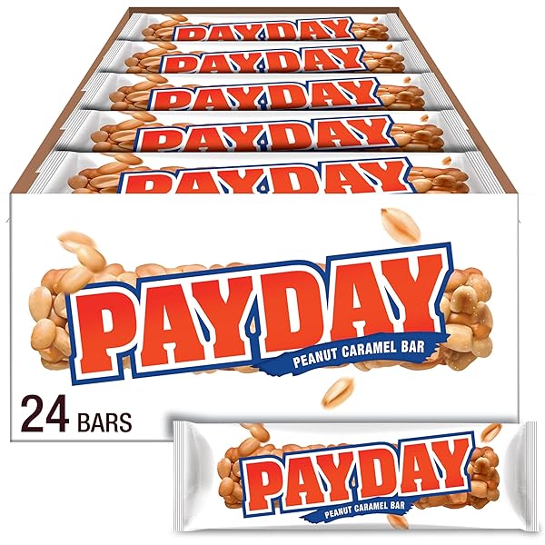 PAYDAY PEANUT CARAMEL CANDY BARS, 1.85 OZ (24...