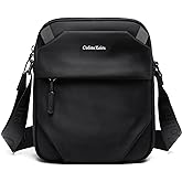 Colnis Keirs Crossbody bag for men, Small messenger bag with zipper and adjustable shoulder strap, Black