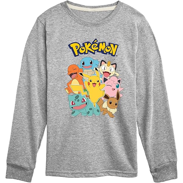 Amazon.com: HYBRID APPAREL - Pokémon Eevee Group - Kids Long