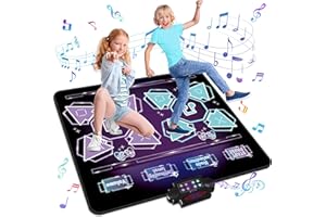 MAVREC Toys Double Dance Mat for Kids, Boys & Girls Toys Ages 3 4 5 6 7 8+ Year Old Gifts Ideas for Electronic Dance Challenge Palymat, Single & Double Player Game Modes, Easter Gifts for Boys Girls