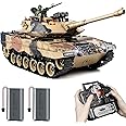 Supdex 1:18 RC Tank, 2.4Ghz German Leopard II Remote Control Model Toys, RC Vehicle Tank That Shoots BBS and Water Bombs for Adults and Kids, Military Army Toys with Smoke, Lights, Sound and Recoil