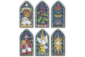 Design Works Crafts Peace on Earth Counted Cross Stitch Ornament Kit, Various (Holiday/Christmas)