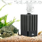 AQQA Aquarium Sponge Filter for 5-20 Gallon, Submersible Fish Tank Filter | Ultra Quiet Air-Powered Filter with Ceramic Media Balls and Spare Sponge, Gentle Flow Corner Filter for Betta Shrimp Tank
