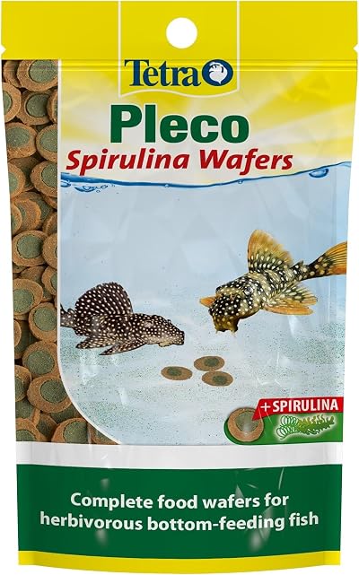 Tetra Pleco Fish Food Spirulina Wafers 42g 100% Vegetable Premium