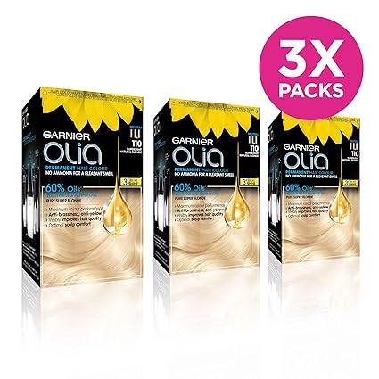 Garnier Olia Super Light Blonde Permanent Hair Dye No Ammonia For