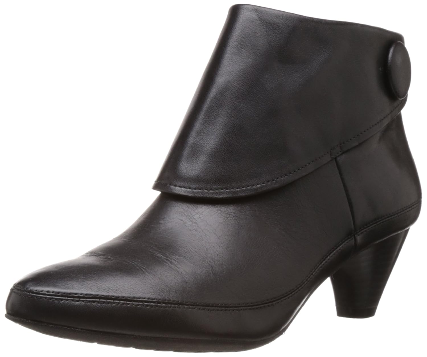 clarks women's lucilla denny black leathe leather boots - 7 uk