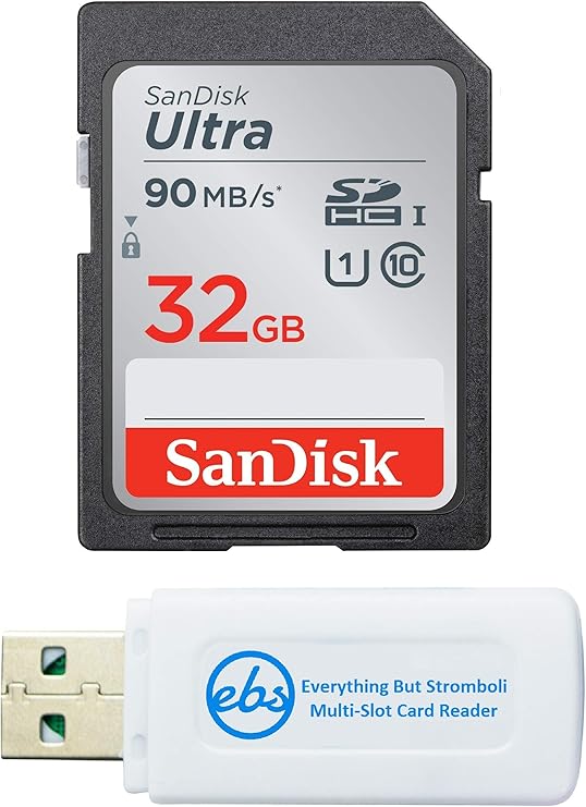SanDisk 32GB SD Ultra SDHC Memory Card Sony Cybershot Black/Silver 20.1 MP, Sony